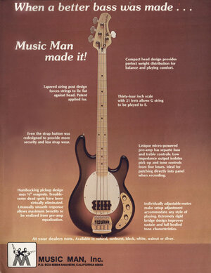 Suche 1976 oder 1977 Music Man Stingray Bass