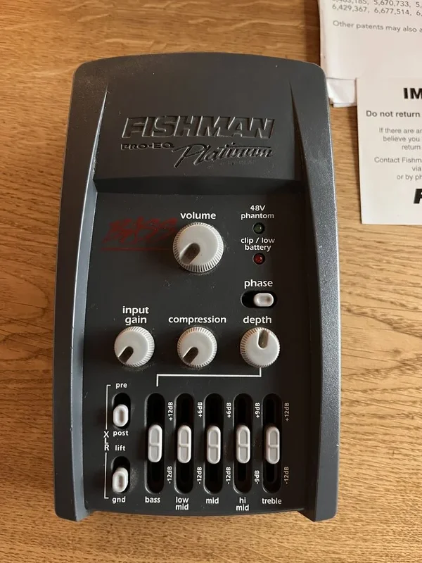 Fishman Pro-EQ Platinum Bass Preamp