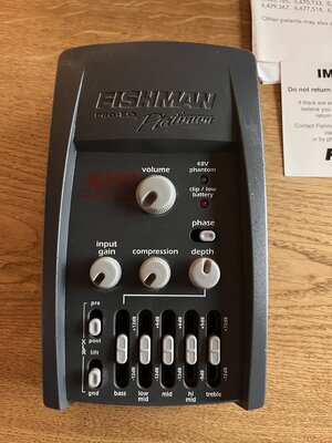 Fishman Pro-EQ Platinum Bass Preamp