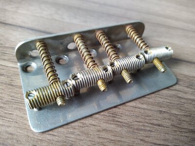 Vintage J/P Bass Bridge QParts - aged nickel