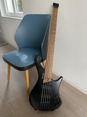 Ibanez EHB1005 BKF 5-Saiter Headless schwarz matt