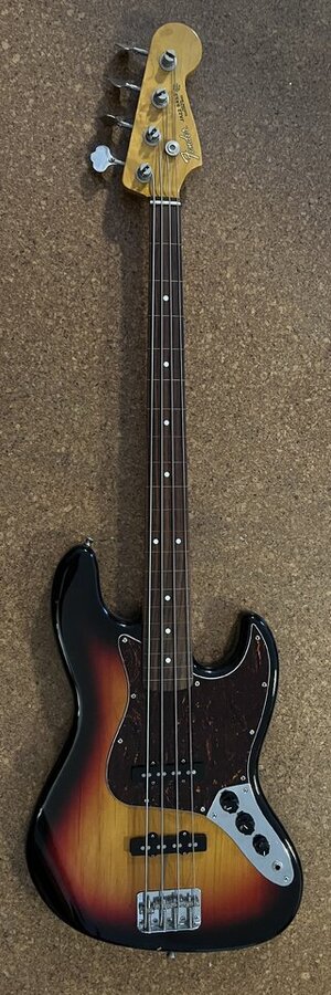 Fender CIJ Jazzbass fretless, sunburst (JB-62 FL) - Made in Japan