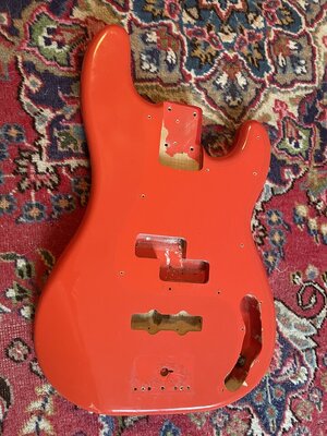 Squier JV Serie - Body Fiesta Red PJ Precision Bass