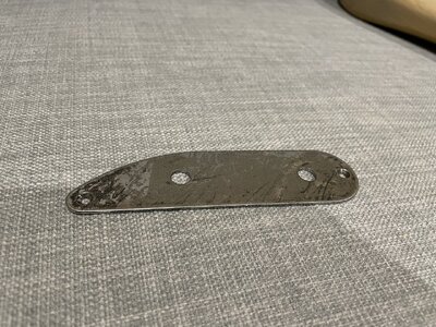 PBass 51-57 Bass Bridge Control Plate * Heavy Relic