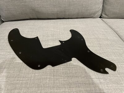 PBass Pickguard Schlagbrett * 51-57 Style * Schwarz * Heavy relic