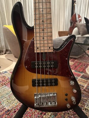 Fodera Emperor 5 Standard Classic Ash Sunburst