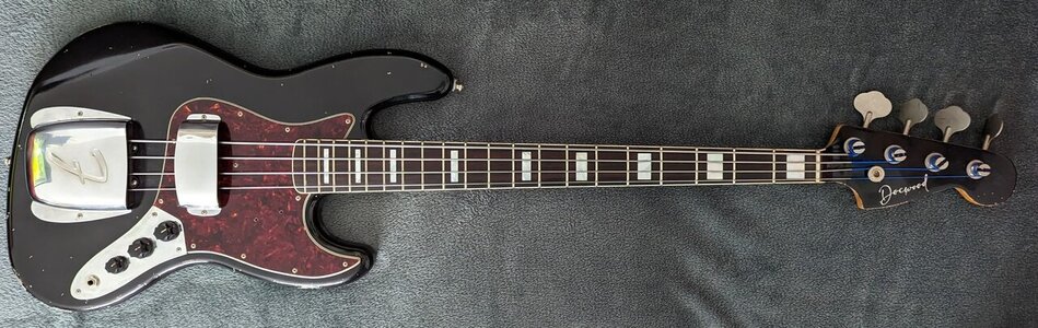 Nur noch Hölle - Docwood Jazz Bass Black  / ´60s spacing