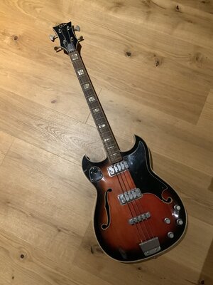 Vintage Bassgitarre Baujahr 1960 Crucianellu Elite