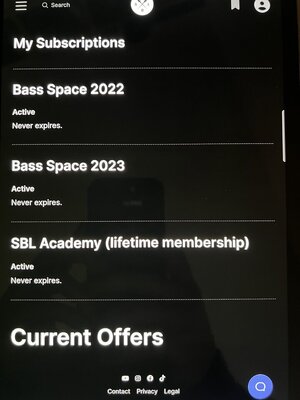 Scotts Bass Lessons Lifetime-Account