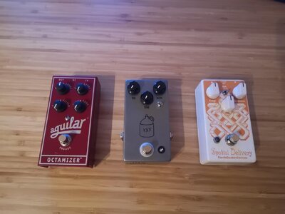 3 Pedals - Octamizer, JHS Moonshine und Spatial Delivery