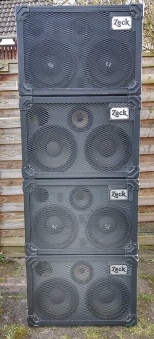 4 Stück Zeck Bassboxen 2x10" / 8x10" 600 €