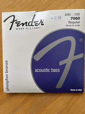 Saiten Fender acoustic bass