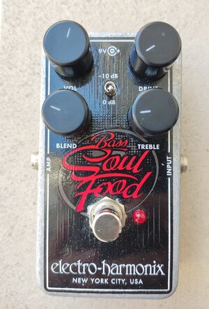 Electro-Harmonix Bass Soul Food (Overdrive/Boost) TAUSCH gg. DOD Carcosa