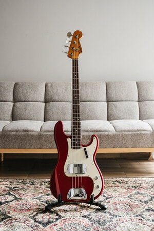 Fender Precision Bass Candy Apple Red 1972