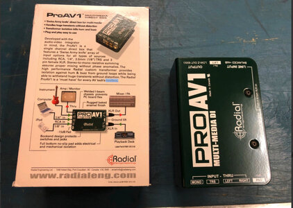 Radial Engineering Pro AV1 Multi Media DI Box inkl. Porto