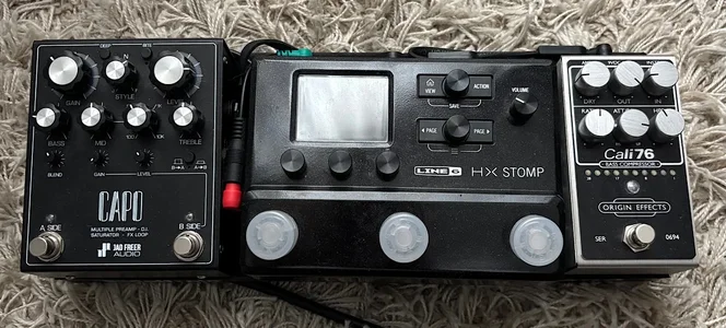 Feeler: Capo Jade Freer, Helix Stomp, Cali76 Board