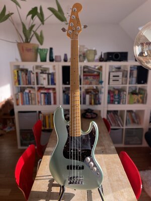 - Reserviert - Fender Am Pro II Jazz Bass 5 Mystic Green