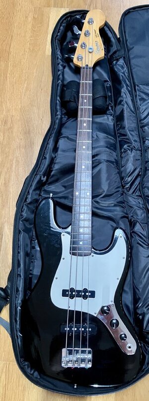 Squier Korea Jazz Bass (1989-1991) Samick mit Squier Paranormal Jazz Pickups