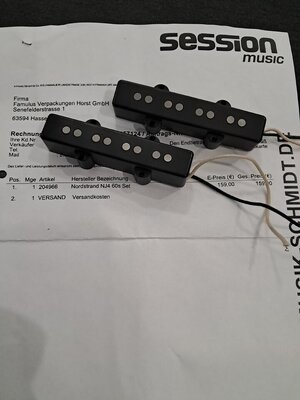 Reserviert!!! Nordstrand NJ4 60's Jazz Bass Pickup Set