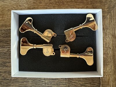 Schaller Bassmechaniken M4 180 (Light) 2L/2R splittet post 24,2 Gold neu