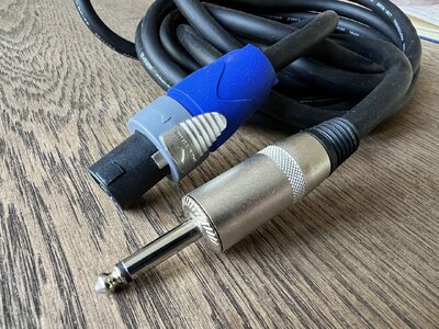 Kabel Klinke auf Speakon, 5 Meter