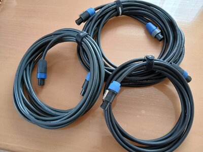 LAUTSPRECHERKABEL - prof. Qualität / 3 Stück abzugeben! --- LETZTER PREIS ---