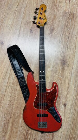 Verkaufe mehrere 1960er Jazz Bässe: hier JUL65 fiesta red over sunburst im orig HSC