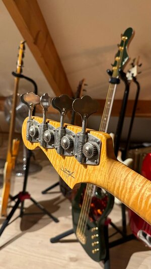 For Sale: Fender Custom Shop '60 Precision Bass Mercedes Blue - Flamed Maple Neck🔥 - One of a Kind!