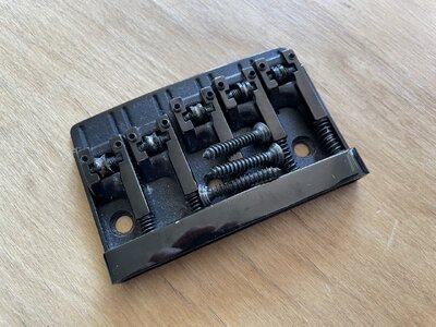 Schaller 3D brücke, 5 saiter, schwarz