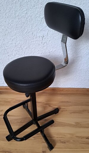 Musiker-Stuhl, höhenverstellbar