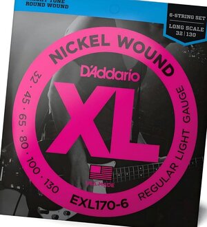 2 Sätze D'addario XL 6-Saiter 32-130