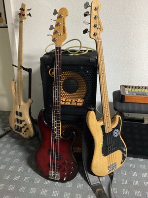 Yamaha BB1100s / Peavey Foundation / Trio Band Creator / Tech21 VT Deluxe