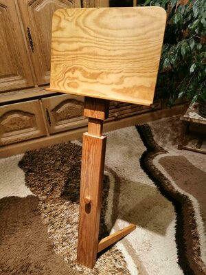 Notenständer, höhenverstellbar - handgemacht aus Holz
