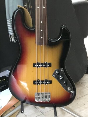 Tokai Lawsuit Jazzbass fretless, J.P. version aus 1981