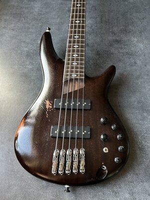 Ibanez SR400E Prestige with Nordstand Fat Stack Made in Japan 2010 Transparent Black