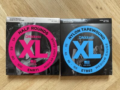 D'Addario Bass Saiten (Nylon & Half Wounds)