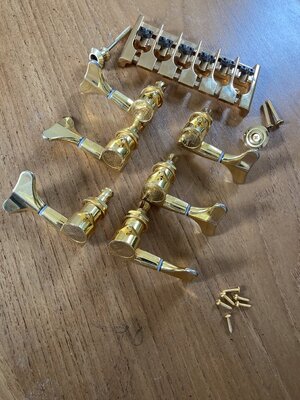 Kluson Mechaniken 6 Saiter und Brücke