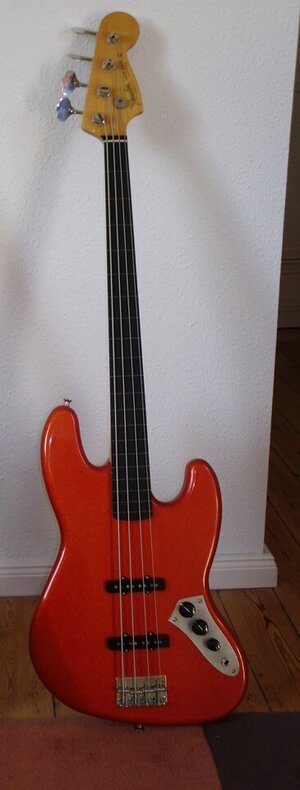 Allparts Jazz Bass fretless neck JEF-FL