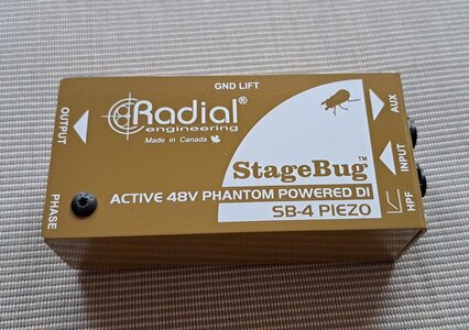 DI-Box Radial Engineering Stage Bug SB-4 Piezo aus Canada