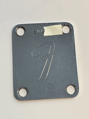 Original vintage Fender neck plate early 1971