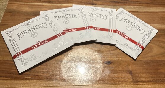 Pirastro Flexocor dünn Kontrabass Saiten Satz Neu