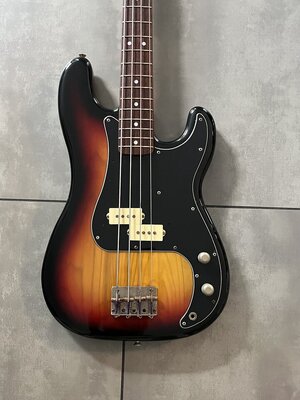 1980 Fernandes Precision Bass FPB-60 yellow sunburst Stone Logo