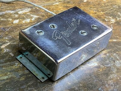 Suche Fender Telecaster Bass humbucker wide range pickup 70s + Electronics