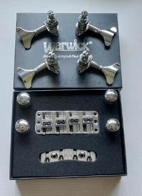Warwick E-Bass Hardware Set, Chrom, 4 Saitigen