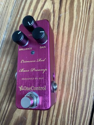 One Control Crimson red Bass Preamp
