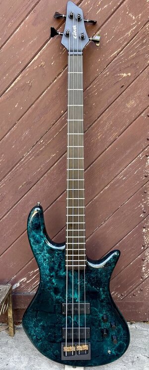 Clover Avenger Carbon Bolt-On Neck Bass – ca. 1995 – Green Marble Finish