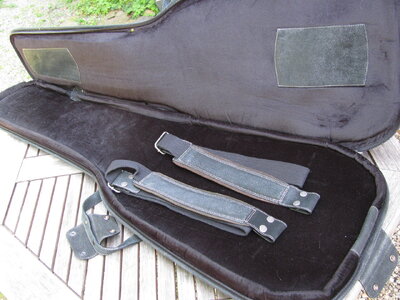 Harvest Bass Bag, schwarzes Büffel retro Antik Leder
