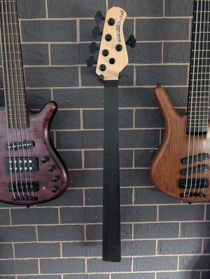 MusicMan Stingray 5 Fretless Hals - Ebenholz-Griffbrett - Selbstbau aus Sterling by Stingray Neck