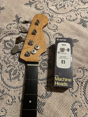 Warmoth Jazz Bass Neck -fretless