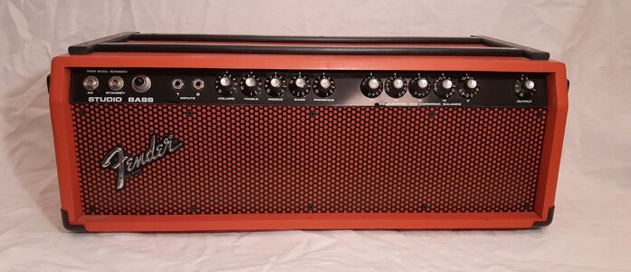 Fender Studio Bass (Head) - 200 Watt Vollröhre - 70er Jahre